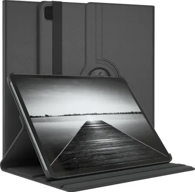 Produktbild von EAZY CASE - Tablet Hülle für Apple iPad Pro 12,9" (2021) Schutzhülle, Tablet Case 360° drehbar in Schwarz