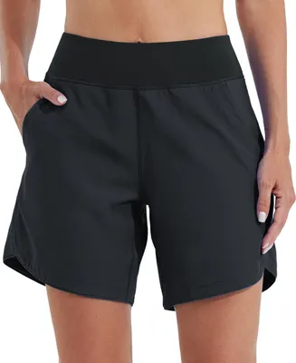 Productafbeelding van Sneldrogende zwemshorts - Hoge taille - UPF50+ UVA-bescherming - Binnenzakken - 17,8 cm - Lichtgewicht - Zwemkleding