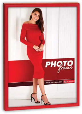 Obrázek produktu pro Kovový fotorámeček ZEP Alissa červený 10x15 centimetrů