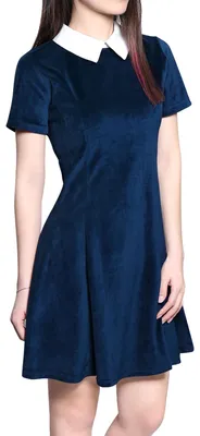 Produktbild von Solidchoice - Vintage Kleid, A-Linie - 50er-Jahre Kleid - Knieumlang - Auslaufender Rock - Tailliert - Versonenlich für jede Figur - Festliches Kleid