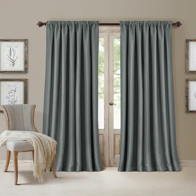 Verdunkelndes Vorhangpaneel, 52"x95", Antikblau, Polyester