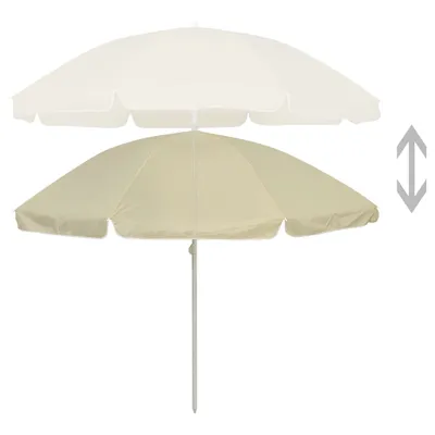 Zdjęcie produktu dla vidaXL Parasol plażowy piaskowy żółty 240 cm