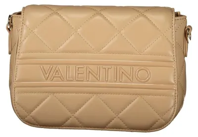 Image de Mario Valentino sac rabat beige matelassé, logo embossé