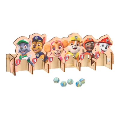 Produktbild von Paw Patrol Murmelspiel aus hochwertigem Holz für Kinder