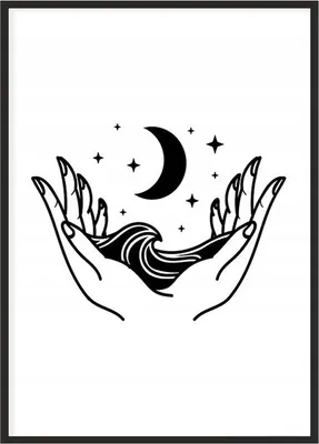 Produktbild von Bildplakat im Rahmen 43x33 cm Nacht P1140