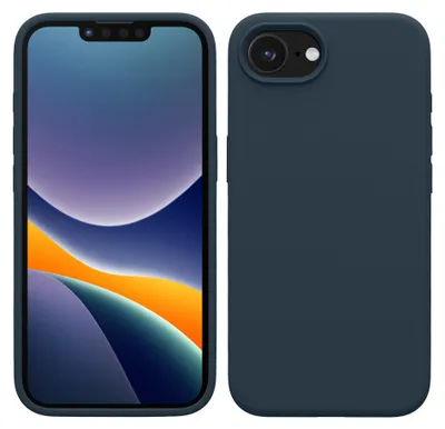 Produktbild von kwmobile Handyhülle für Apple iPhone 17e / iPhone 16e Hülle - Case Silikon - Kabelloses Laden - Schutzhülle Cover in Dunkler Schiefer