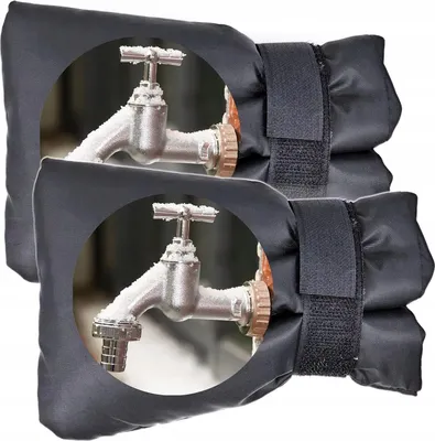 Zdjęcie produktu dla Pokrowiec na kran ogrodowy 2 szt. 19 × 14 cm ochrona zimowa