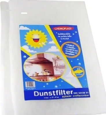The image shows packaging for a chimney filter.