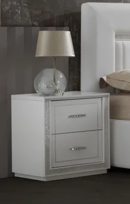 Produktbild von Nachtkonsole New Gemma 2 Set in Weiß Silber