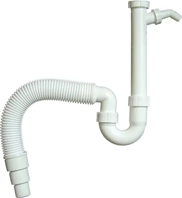 Produktbild von tecuro Spülen Siphon Geruchsverschluss flexibel kürzbarer Ablaufschlauch