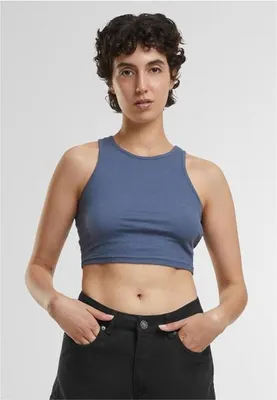Immagine prodotto di Urban Classics - Donna Top a costine vintageblue - XXL
