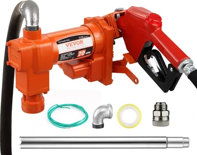 Obrázok produktu pre Palivové čerpadlo VEVOR, 12 V DC, 20 GPM, 1/4 hp, dieselové čerpadlo s automatickou tryskou, výstupnou hadicou a sacím potrubím na benzín, naftu, parafín, zmesi etanolu a metanolu a bionaftu