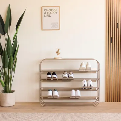 Produktbild von MyWIRE Schuhregal "ALVIER" - beige