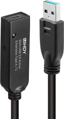 Image de LINDY USB 3.0 Aktivverlängerung Typ A an C 20m