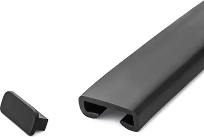 Obrázok produktu pre QUEST Uzávierka pre PVC stĺpiky zábradlia, koncová krytka pre profil zábradlia PREMIUM, 40x8, čierna