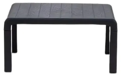 Image de Ensemble de meubles de jardin de luxe Anthracite Canapé 3 places et table basse 2 pièces