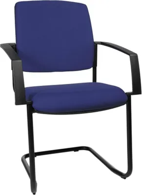 Produktbild von Topstar Besucherstühle BtoB 20 BB300A G26 blau Stoff, 2 St.