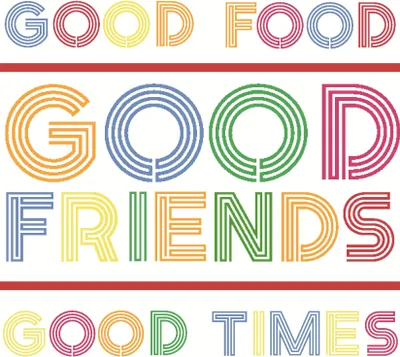 Produktbild von Duni Servietten food & friends 33 x 33 cm - 20er Pack