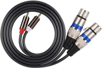Obrázok produktu pre Audio adaptérny kábel RCA samec na XLR samica – dvojradový – mikrofónny mixér – zosilňovač slúchadiel