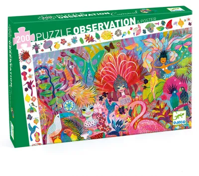 Image de Puzzle d'observation « Le Carnaval de Rio », Djeco