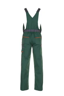 Produktbild von Planam Latzhose Visline, Gr. 54 grün/orange/schiefer