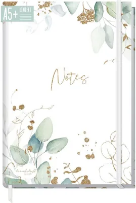 Produktbild von paper&you Notizbuch Classic / liniert / A5+ / Blattgold / Häfft-Verlag