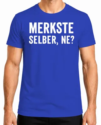 Productafbeelding van Heren T-shirt, blauw, XXL, met een grappige, ondeugende, sarcastische opdruk