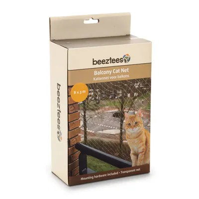Produktbild von Beeztees Katzenschutznetz für Balkone Transparent 8x3 m 41084