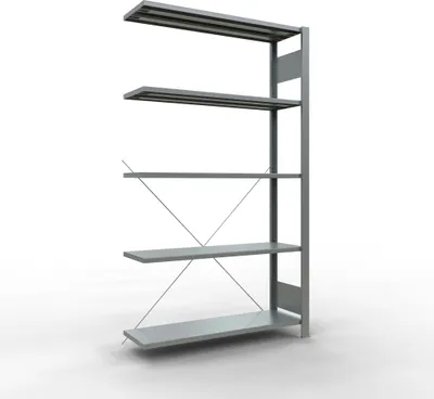 Produktbild von Büroregal Stecksystem Anbauregal - 1800x1000x300 mm, Typ 85 kg