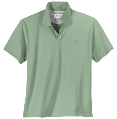 Produktbild von s.Oliver Übergrößen Basic-Poloshirt salbeigrün