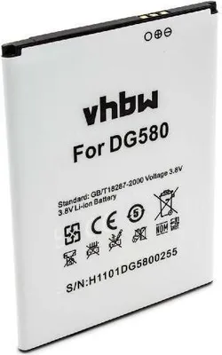 Produktbild von vhbw Akku Ersatz für Doogee H0920DG5800255 für Handy Smartphone Telefon (2500 mAh, 3,8 V, Li-Ion)