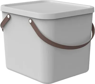 Produktbild von Aufbewahrungsbox, 40 Liter, mit Deckel, Kunststoff, Weiß, nicht zutreffend