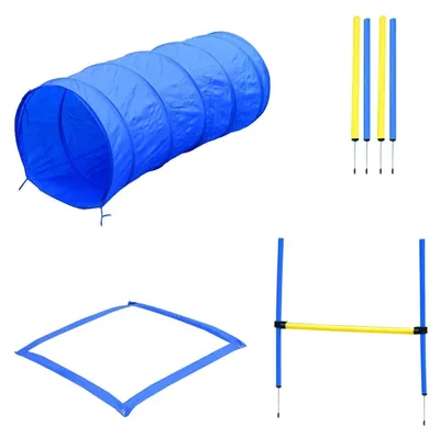 Obrázek produktu pro Sada pro výcvik psů – žlutá/modrá | Barva: žlutá, modrá | Rozměry: 23,62 x 58,27 x 23,6 cm