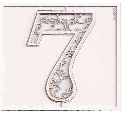 Obrázok produktu pre Dekoratívna lepenka na scrapbooking – Scrapiniec monogram 7 – Monograce – 7 cm
