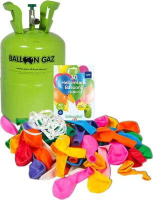 Obrázek produktu pro HELIUM DO BALÓNKŮ BALLOONGAZ - jednorázová nádoba 200 l + 30 latexových balónků
