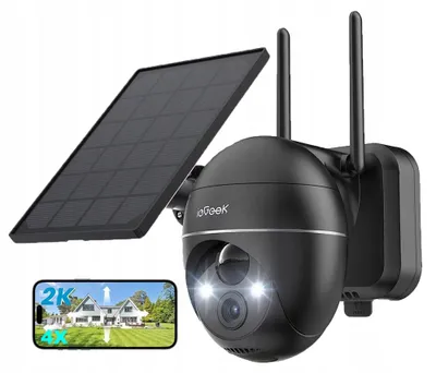 Produktbild von ieGeek Kabellose Solar-IP-Kamera Außen 3MP PTZ