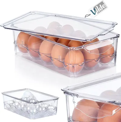 Obrázek produktu pro Krabička na vejce Vilde Krabička na vejce s víkem na 15 vajec