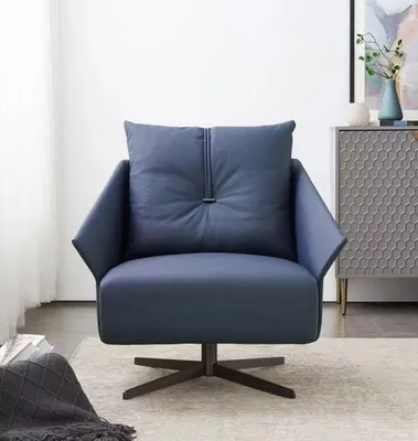 Produktbild von Sessel Sitzer Wohnzimmer blau Modern Design Luxus Sitzmöbel Relax Club