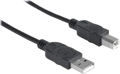 Produktbild von MANHATTAN USB Kabel A -> B St/St 5.00m schwarz