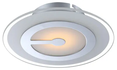 Produktbild von LED Deckenleuchte, Chrom, Glas, D 23 cm