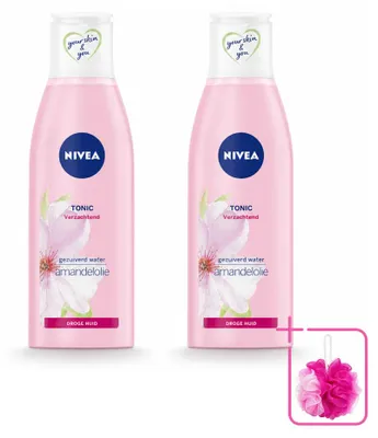 Produktbild von 2 x NIVEA Essentials Beruhigendes Gesichtswasser - für trockene & sensible Haut - 200 ml - Sparpackung - 2 Stücke
