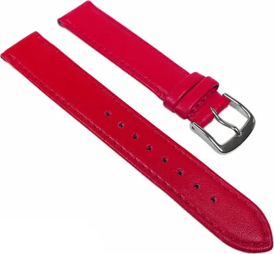 Produktbild von Uhrenarmband Leder Kalbnappa weich Rot Graf Miami 22555S, Stegbreite:22mm