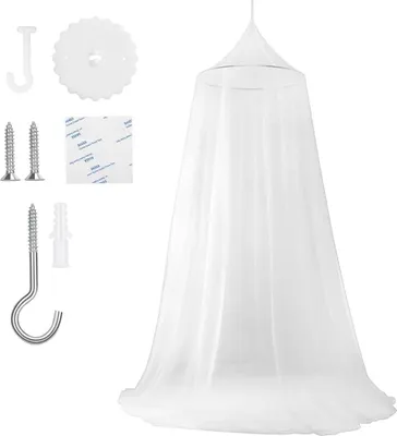 Produktbild von Hängendes Moskitonetz für Doppelbett - Mückennetz Fliegennetz - 60 x 250 x 1200 cm - großes Betthimmel - zu Hause auf Reisen im Freien
