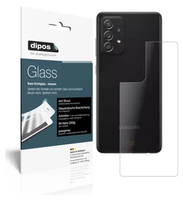 Produktbild von 2x Schutzfolie für Samsung Galaxy A52s 5G Rückseite matt - Anti-Shock 9H Folie dipos Glass Kunststoffglas