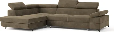 Produktbild von Masseno Ecksofa FAVIEN L-S mit Schlaffunktion L-Form, Sofa mit Bettkasten, Wohnzimmersofa, Couch, Soffa, Bettsofa, Couchgarnitur- Beige, MONOLITH 09
