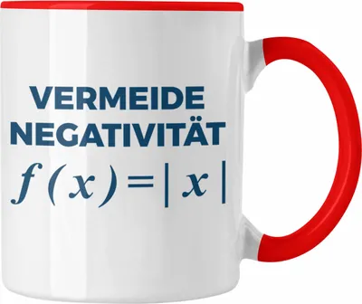 Produktbild von Trendation - Mathelehrer Tasse Mathematiker Physik Tassen Spruch Lustig Kaffeetasse Physiker Geschenk Mathestudent (Rot)
