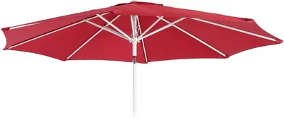 Image de Housse de rechange pour parasol N19, housse de parasol de rechange, Ø 3m tissu/textile ~ rouge
