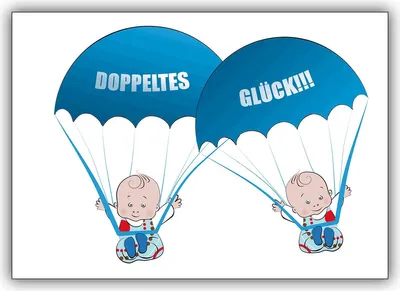 Produktbild von Süße Zwillings Babykarte zur Geburt von Zwillings Jungen