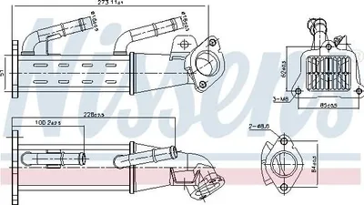 Obrázok produktu pre Chladič Egr Ventilu Ford 2.2Tdci