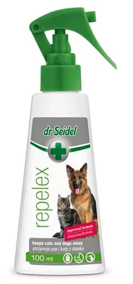 Produktbild von Dr. Seidel Repelex hält Hunde und Katzen aus einem Abstand von 100 ml